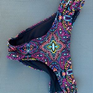 Colorful Holister Bathing Suit Bottoms Bikini Bottom Summer Bikini Suit (XS)